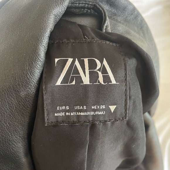 Zara Faux Leather Jacket - Picture 4 of 4